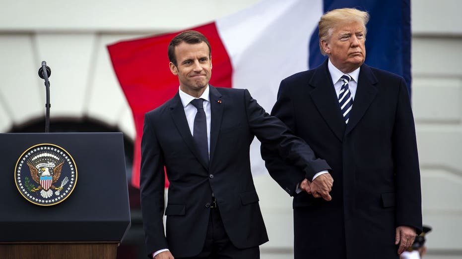 Donald Trump and Emmanuel Macron