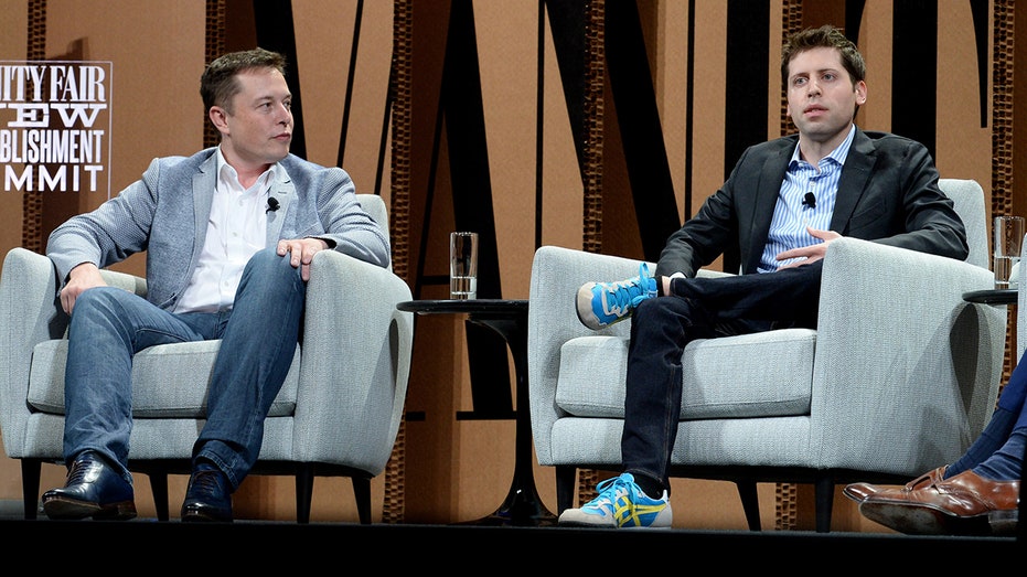 Elon Musk and Sam Altman at event