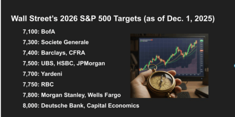 Wall Street’s 2026 Outlook For Stocks