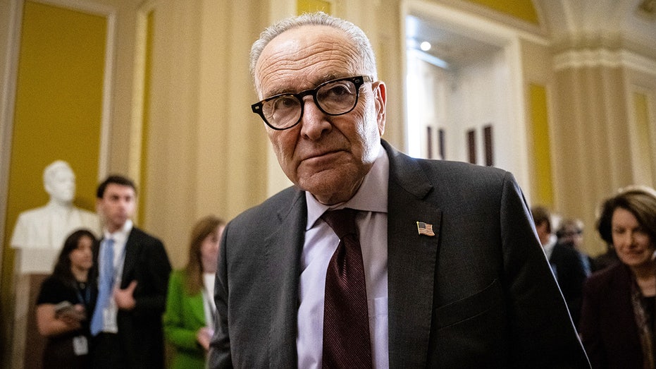 Senate Minority Leader Chuck Schumer inside U.S. Capitol